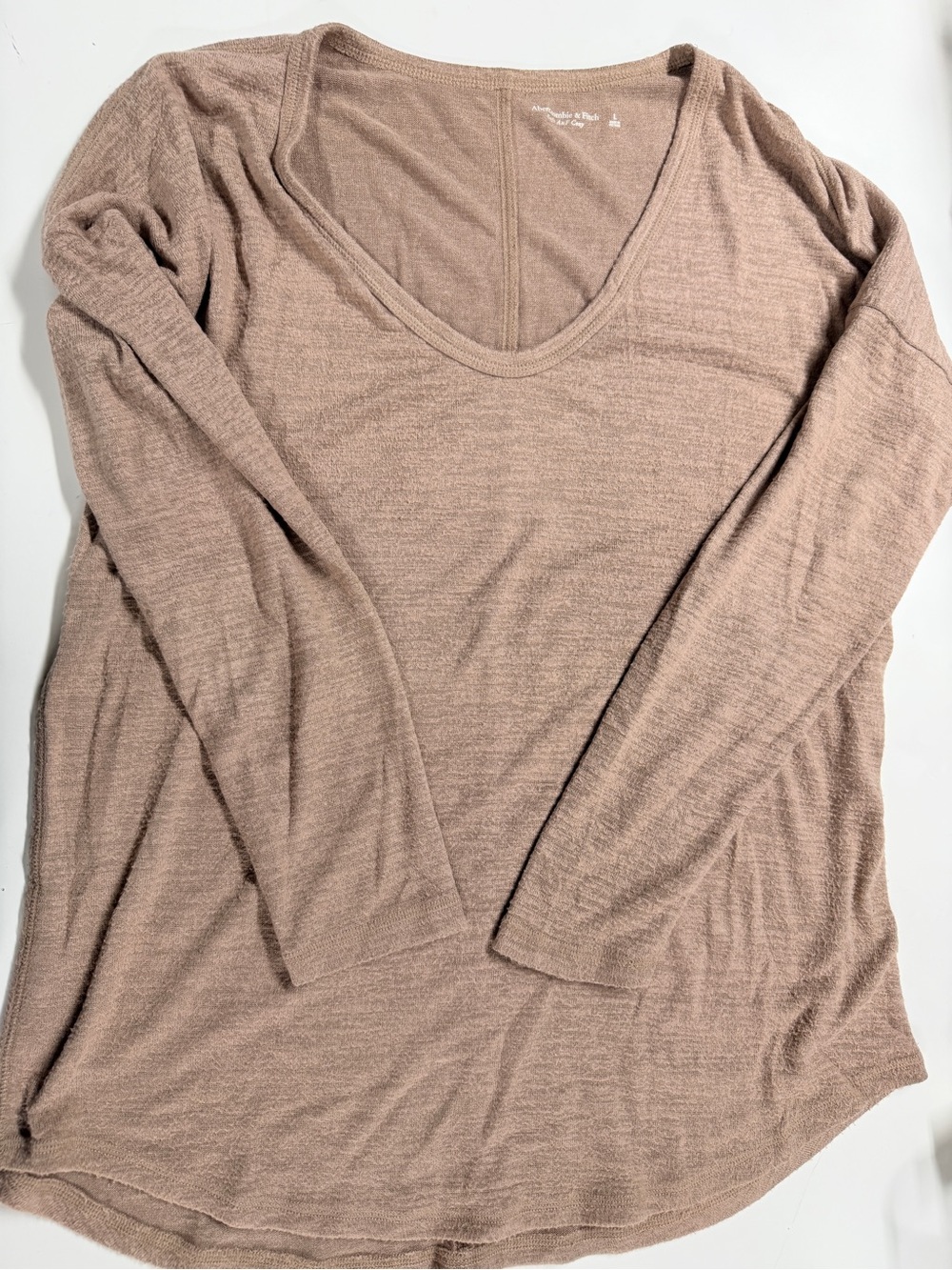 Abercrombie & Fitch Soft V-Neck Long Sleeve Legging Tee